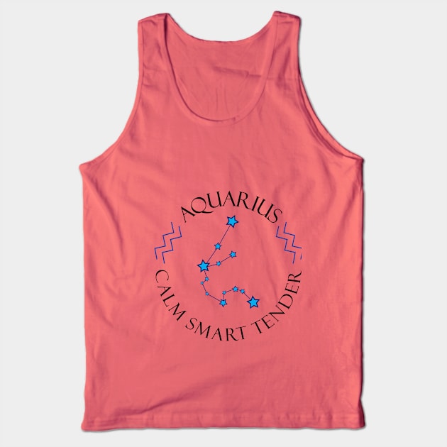 Aquarius Calm Smart Tender Tank Top by MikaelSh